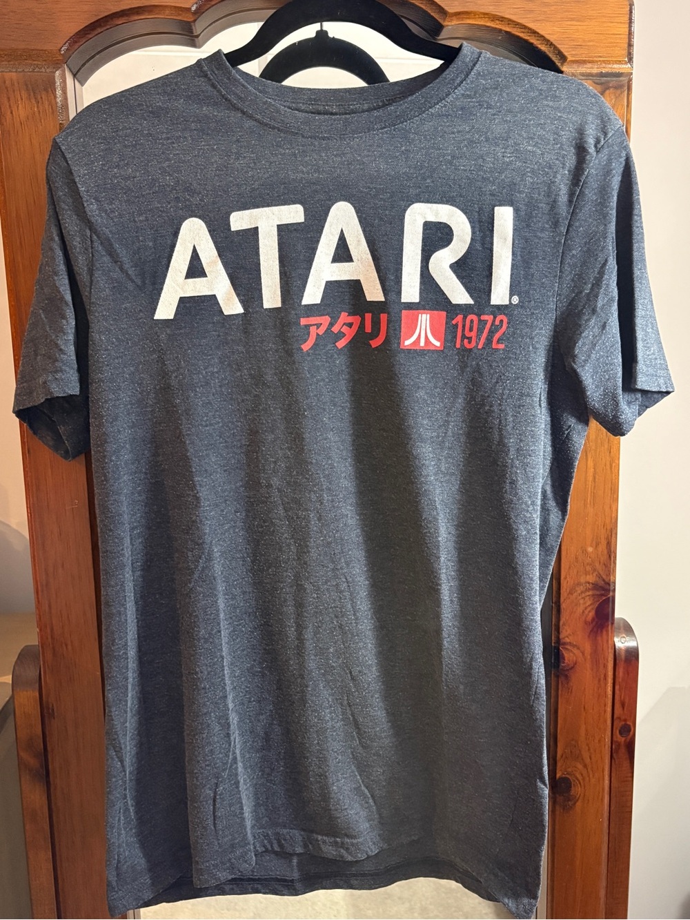 Atari Short Sleeve Faded T-shirt in Charcoal
